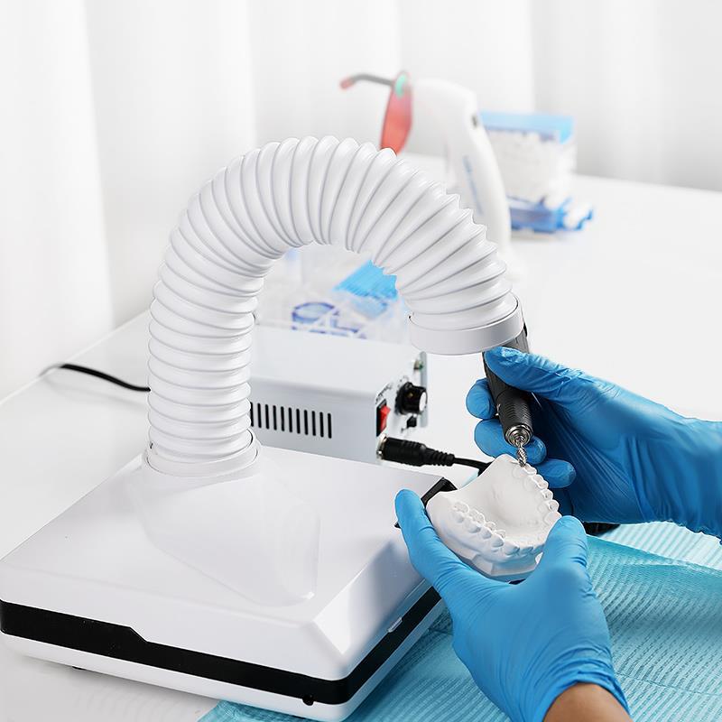 Dental Lab Dust Collector - 60W LED Dental Vacuum Cleaner Dust