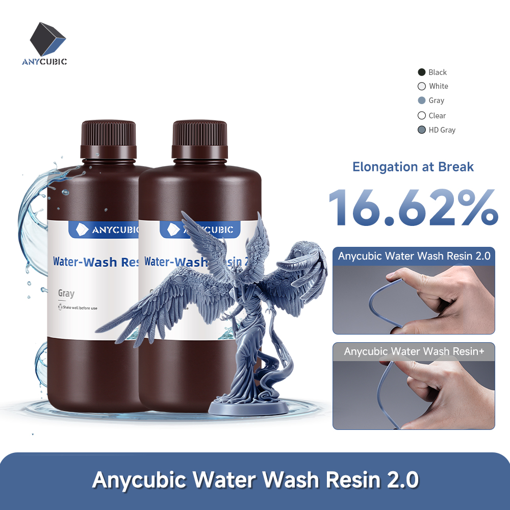 Dental 3D Printer Resin - ANYCUBIC Water-Wash Resin For LCD 3D