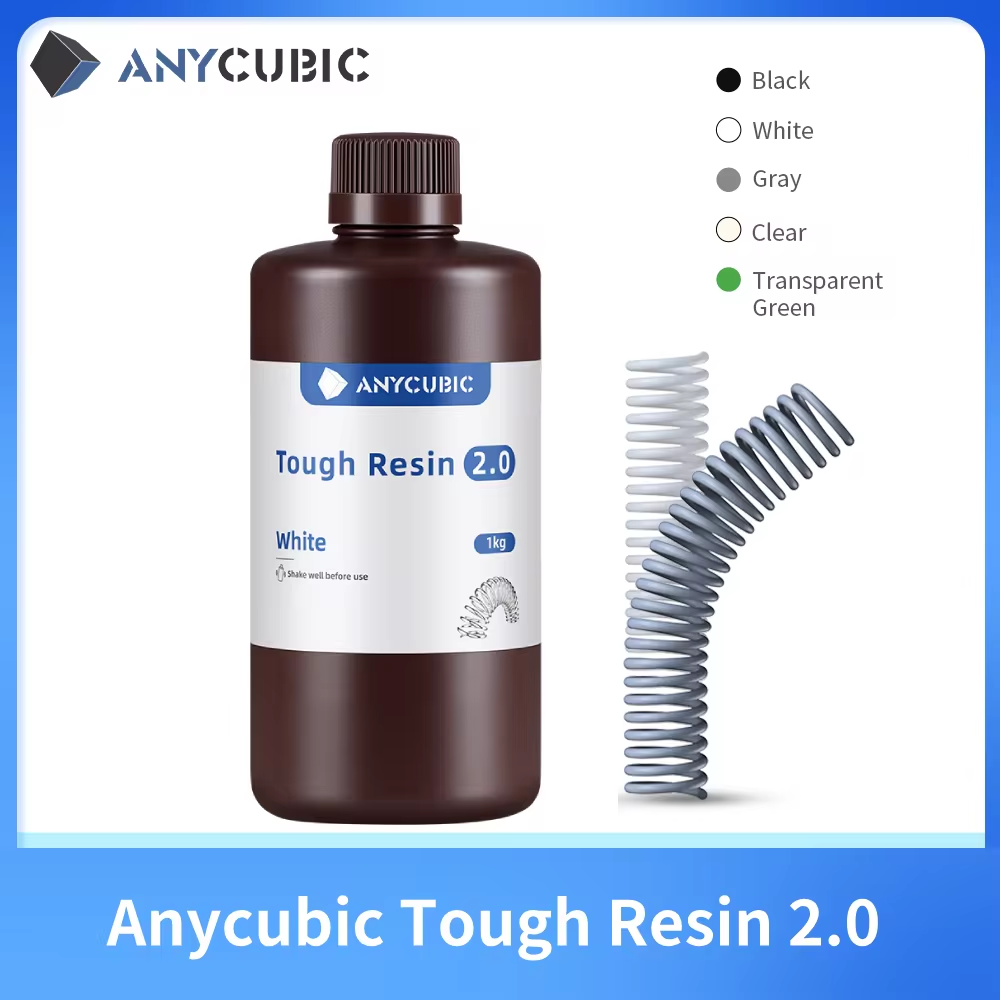 Dental 3D Printer Resin - Anycubic Flexible Tough Resin 2.0 LCD