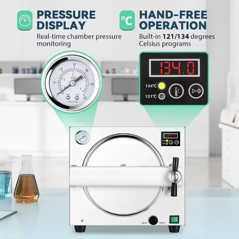 2026 New, High Quality, 18L Ve - Dental Autoclave Sterilizer 18L 评论和价格