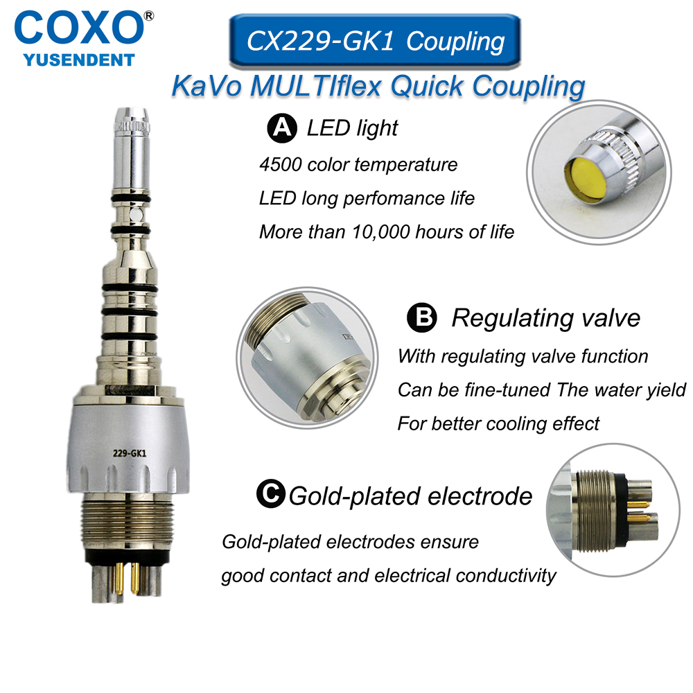 COXO Dental Quick Coupling LED - Dental Handpiece Low Speed 评论和价格