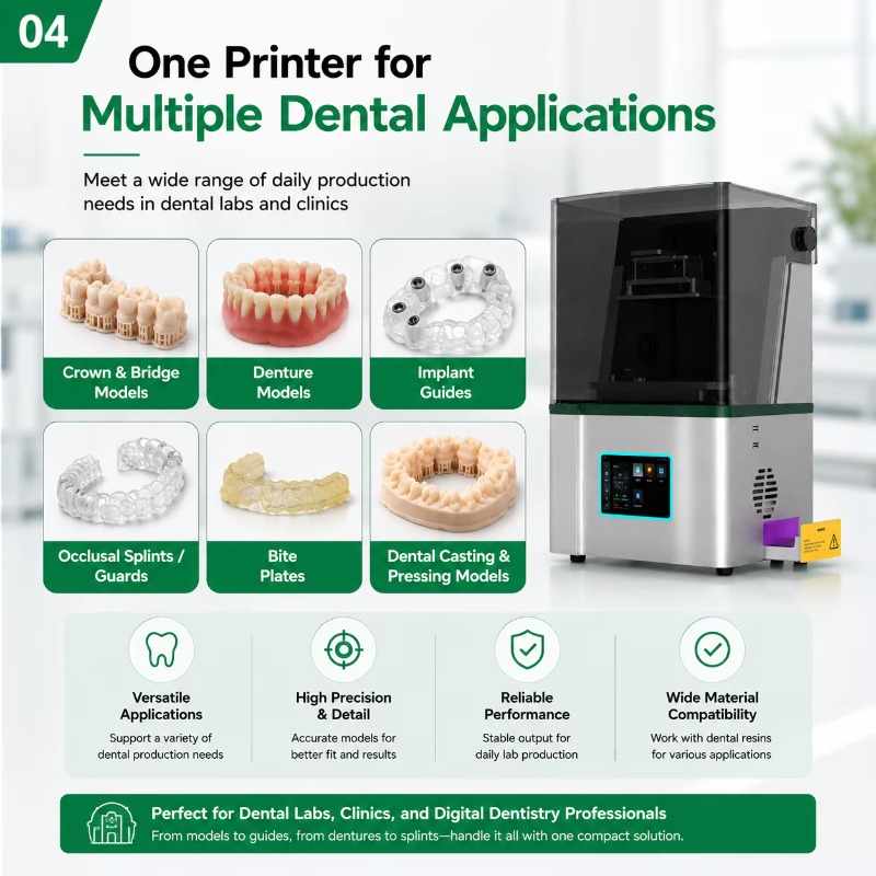 High Precision 9K LCD Dental L - Dental 3D Printer Resin 评论和价格