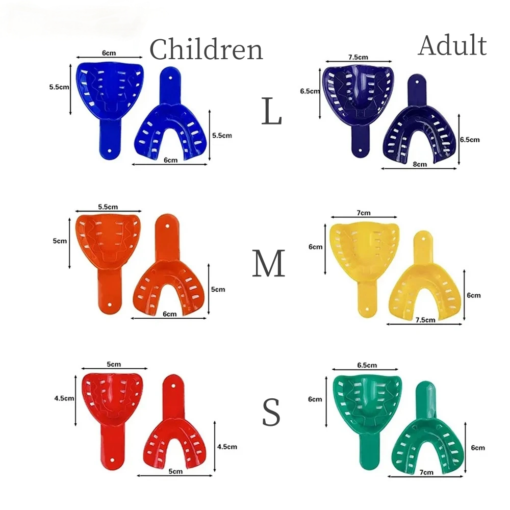 12Pcs/Set Disposable Plastic D - Dental Impression Material Kit 评论和价格