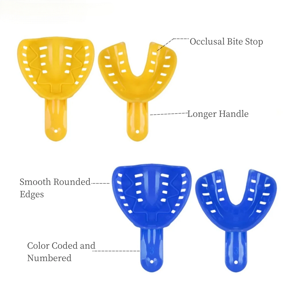 12Pcs/Set Disposable Plastic D - Dental Impression Material Kit 评论和价格