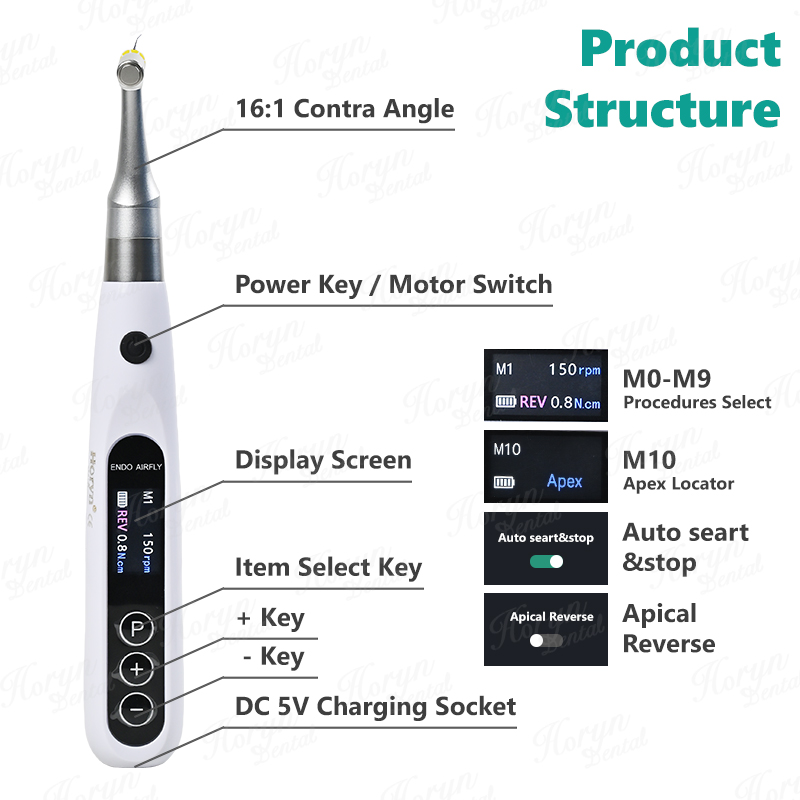 Horyn 2 In 1 Dental Wireless E - Dental Endo Motor Apex Locator 评论和价格