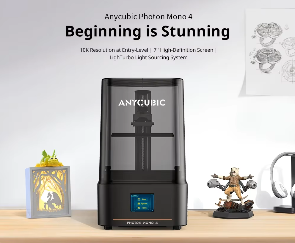 Photon Mono 4 10K LCD Resin 3D - Dental 3D Printer Resin 评论和价格
